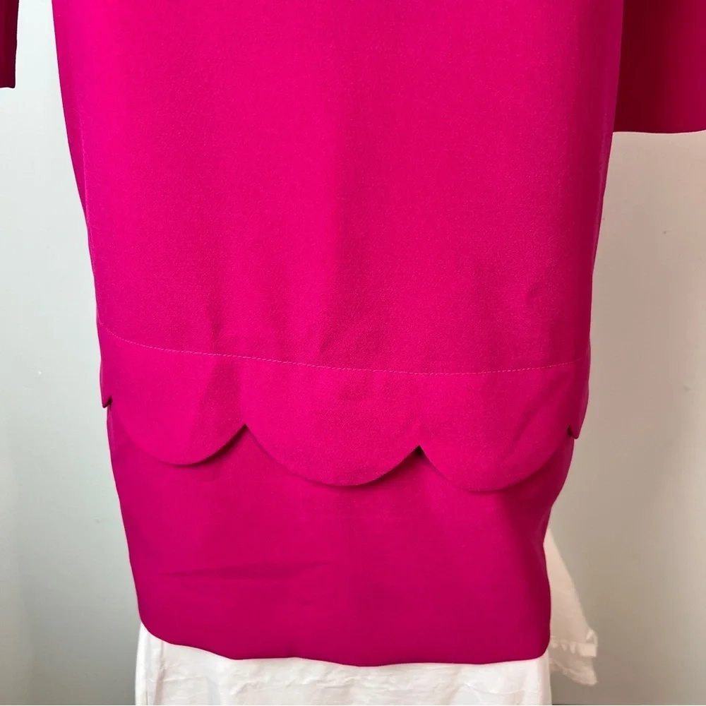 Kate Spade Pink Demi Shift Dress - Scallop Hem - Women's Size 2